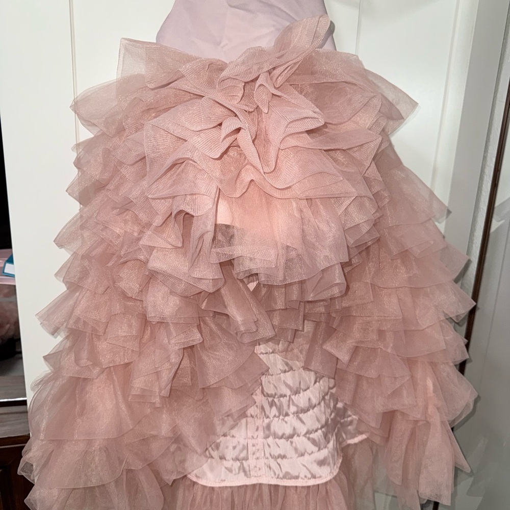 Pink Ruffled Kids Dress - Picture 4 of 6